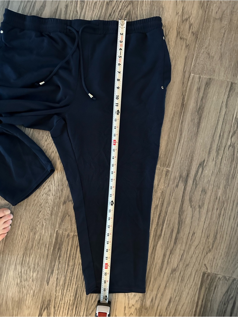 Navy Drawstring Lounge Pants - Picture 8 of 8